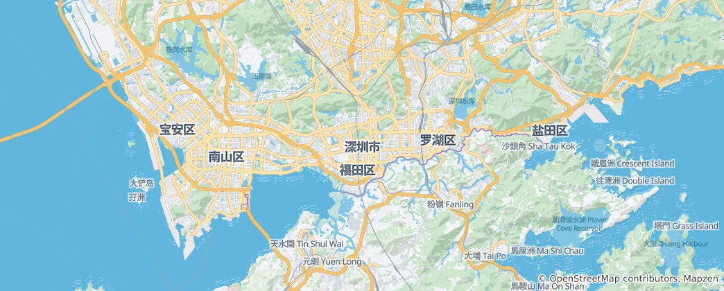 Map of Shenzhen