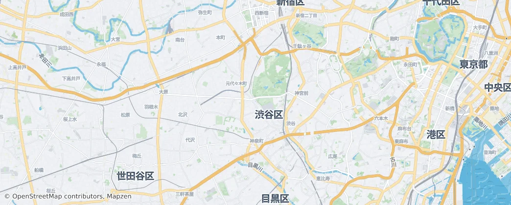 Shibuya — Kaart