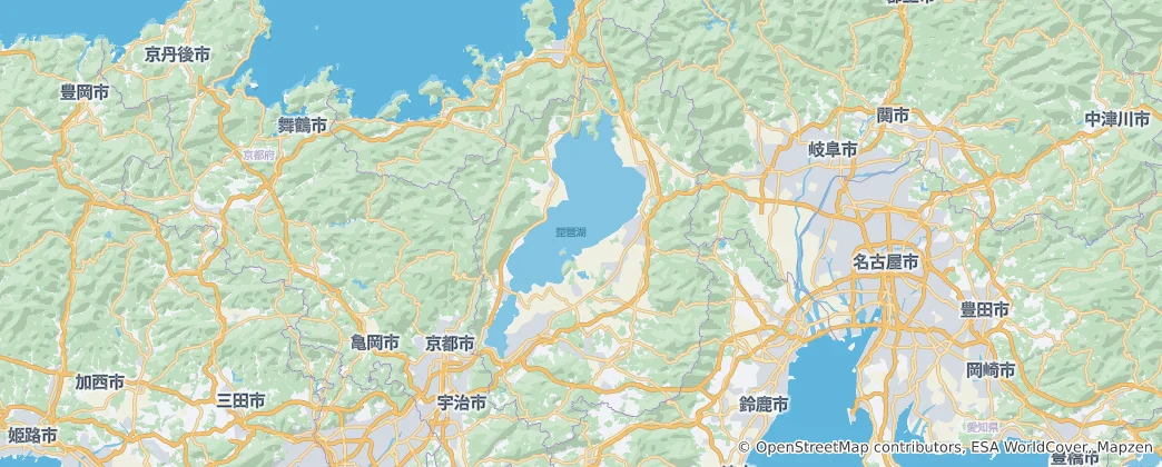 Carte de Préfecture de Shiga
