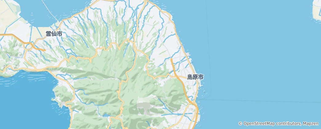 Mapa Šimabara