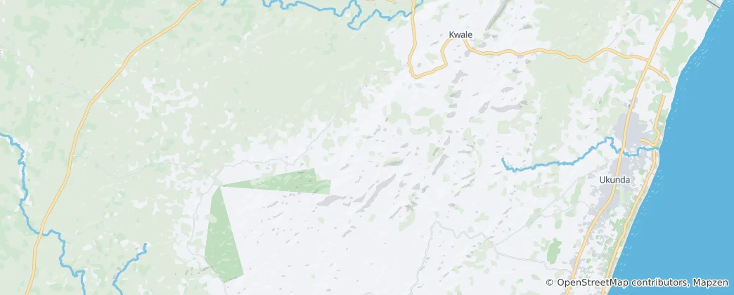 Mapa Shimba Hills National Reserve