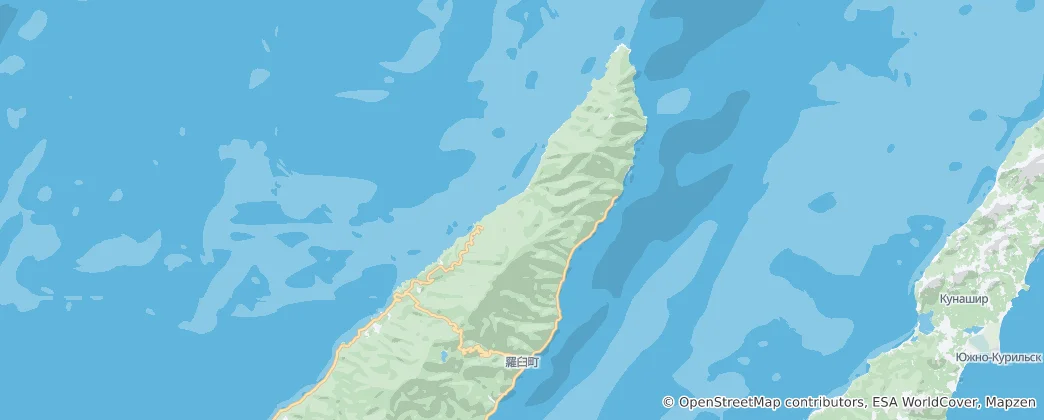 Mapa Shiretoko National Park