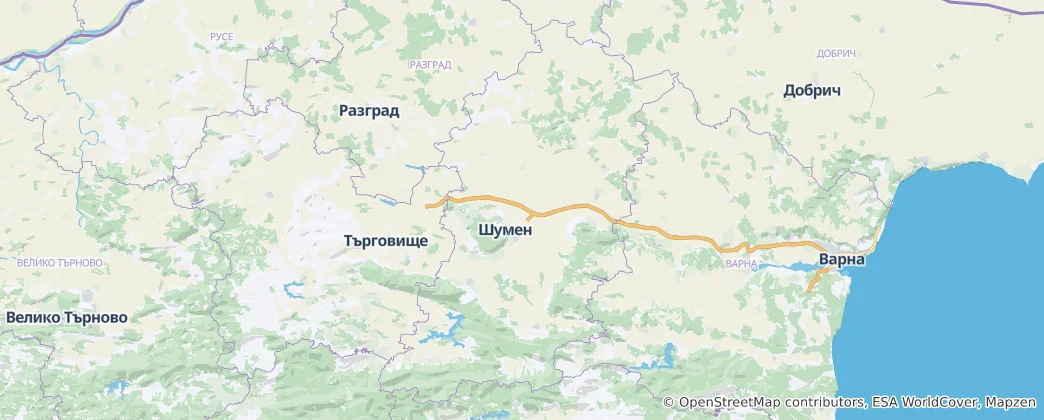 Map of Shumen