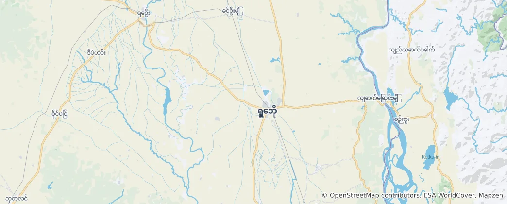 Karte von Shwebo