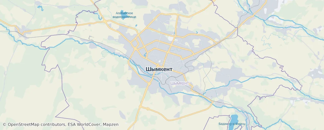 Shymkent — Map