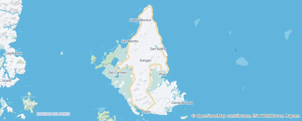Map of Siargao