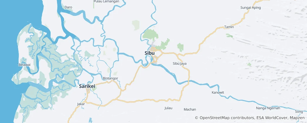 Mapa De Sibu District