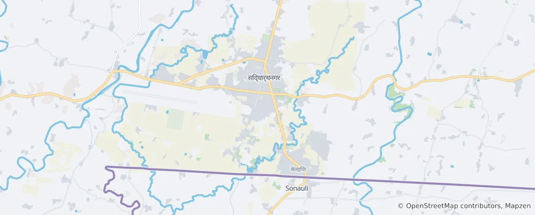 Mapa de Siddharthanagar