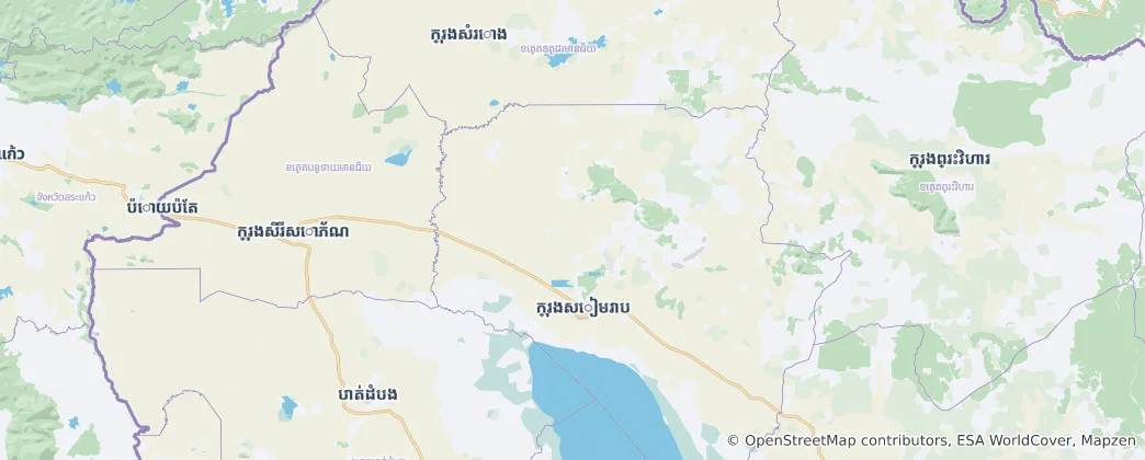 Map of Siem Reap Province