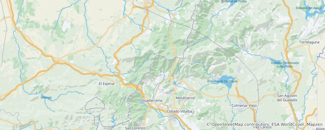Mapa Sierra de Guadarrama