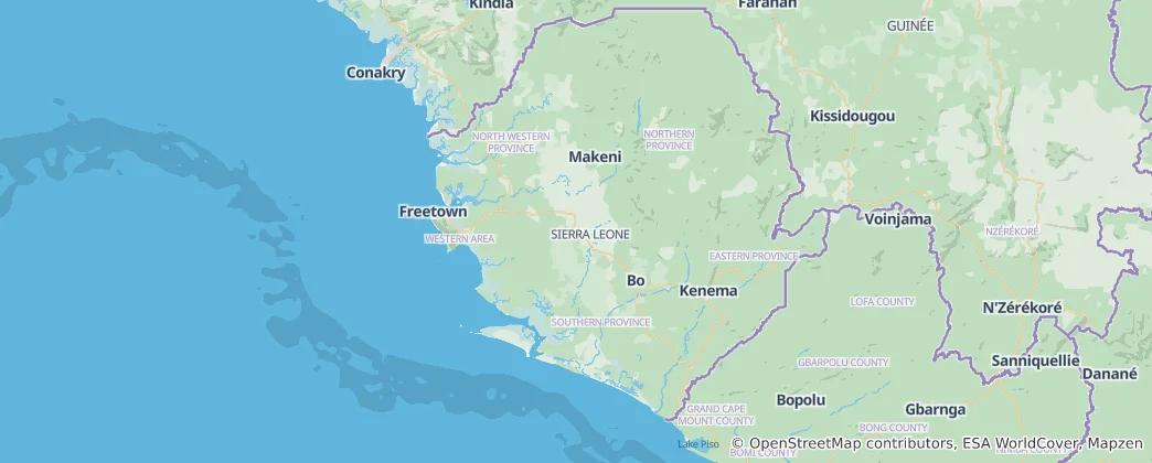 Map of Sierra Leone