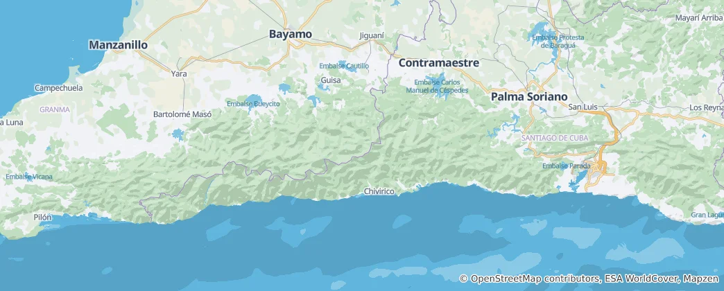 Mapa Sierra Maestra