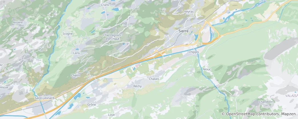 Mappa di Sierre