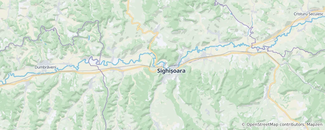 Map of Sighisoara