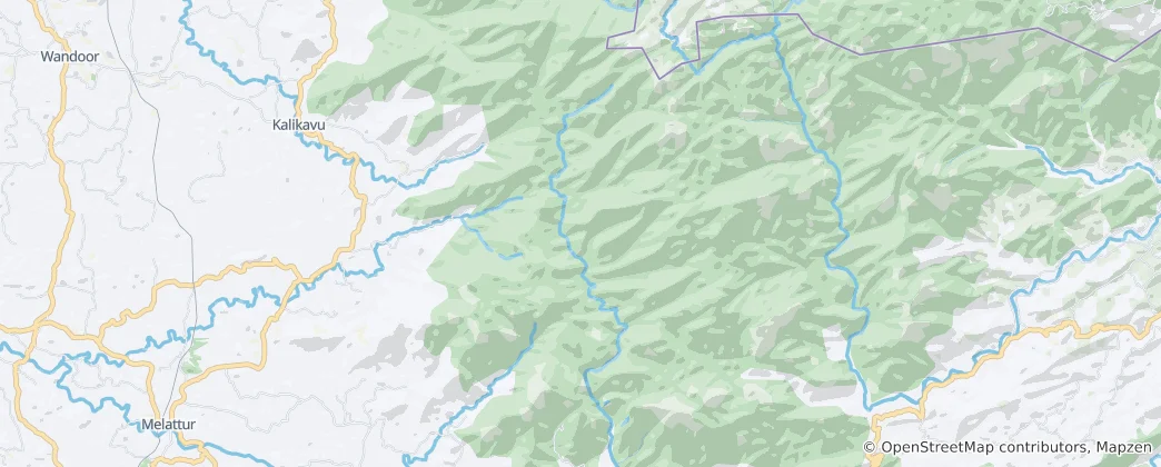 Mappa di Silent Valley National Park