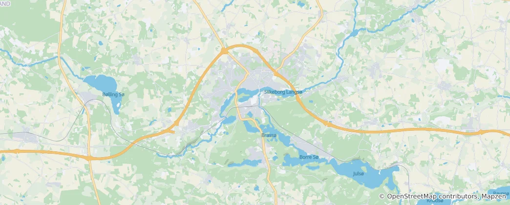 Mapa Silkeborg