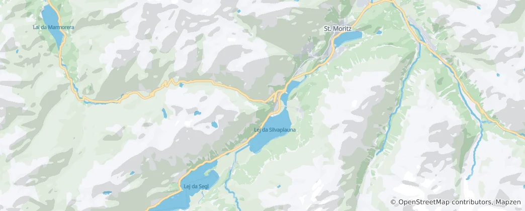 Mappa di Silvaplana