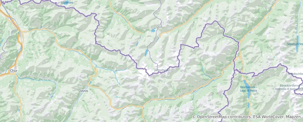 Karte von Silvrettagruppe