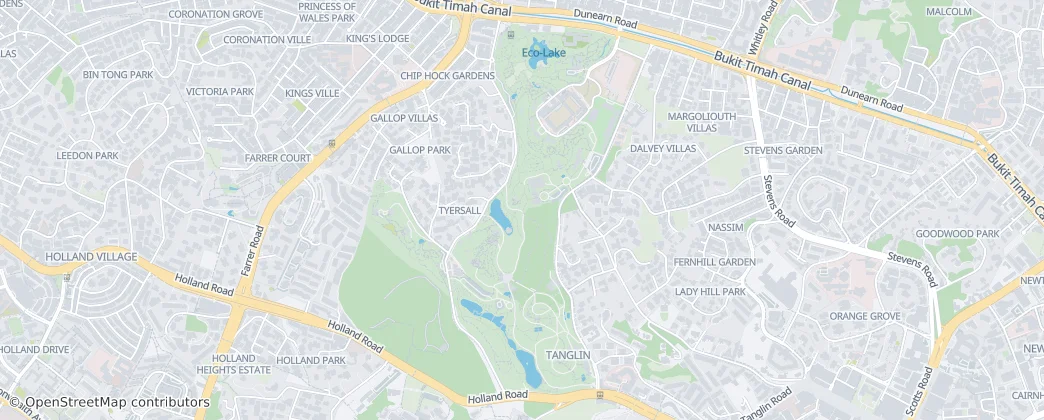 Singapore Botanic Gardens — Kaart