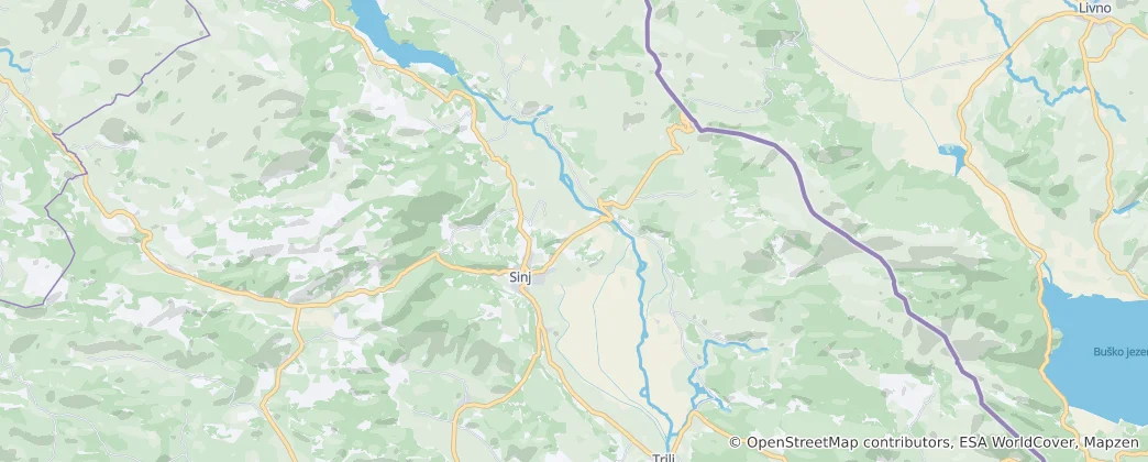 Térkép: Sinj