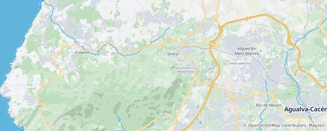Karte von Sintra