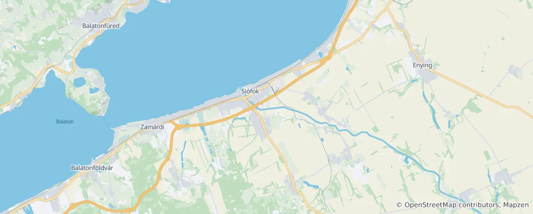 Mapa Siofok