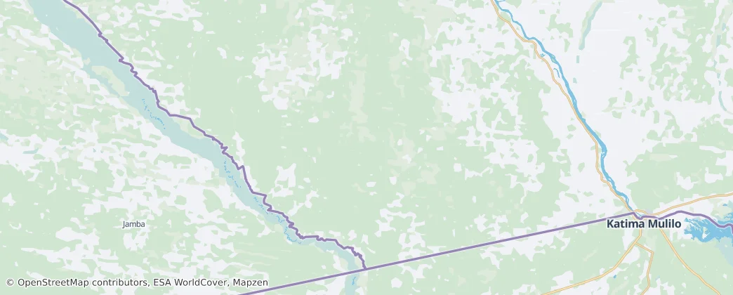Sioma Ngwezi National Park — Map