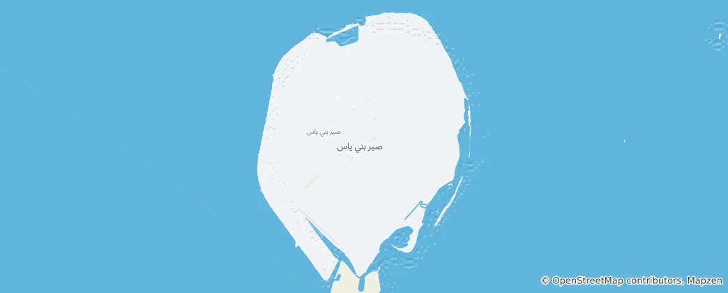 Karte von Sir Bani Yas