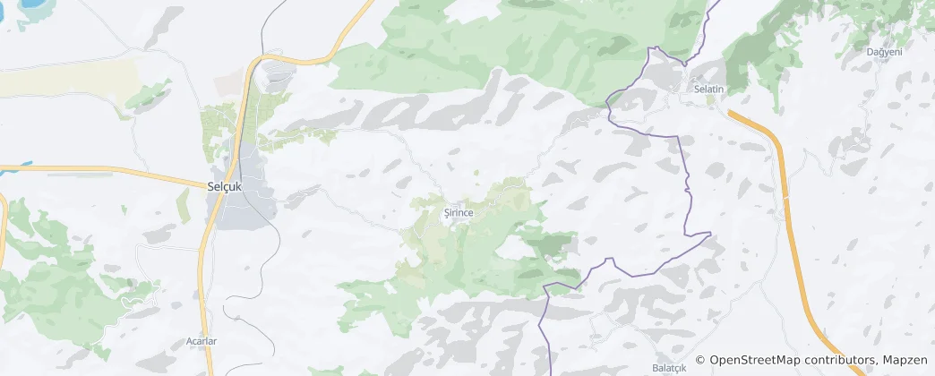 Karte von Şirince Mahallesi