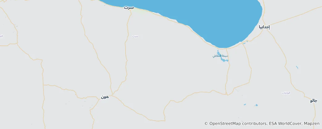 Map of Sirte District