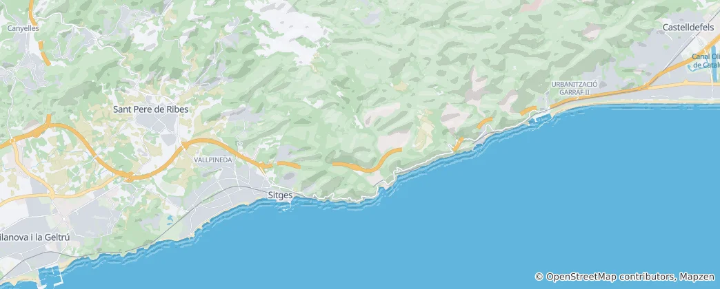 Térkép: Sitges