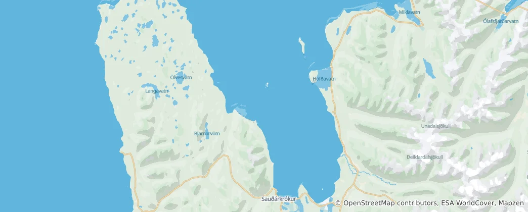 Mappa di Skagafjörður