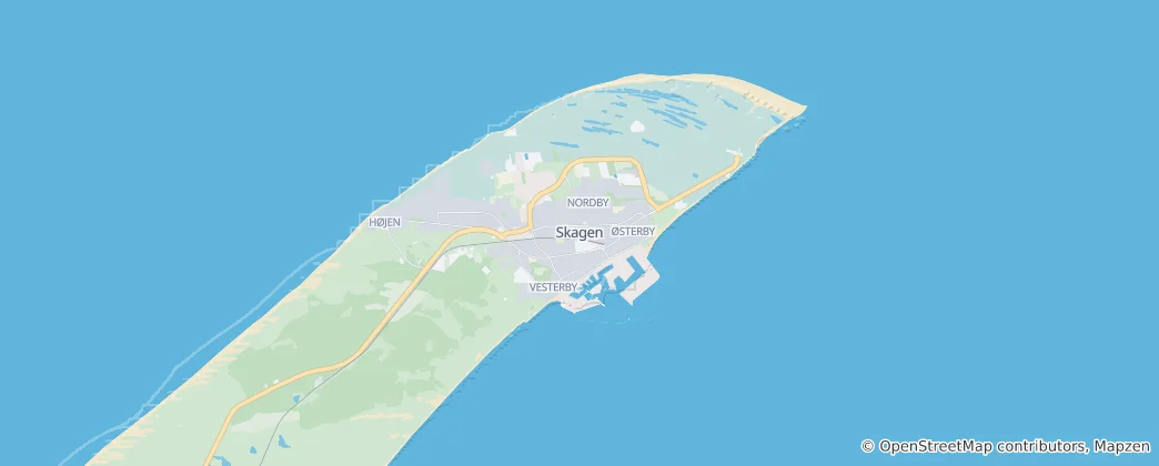 Mapa Skagen