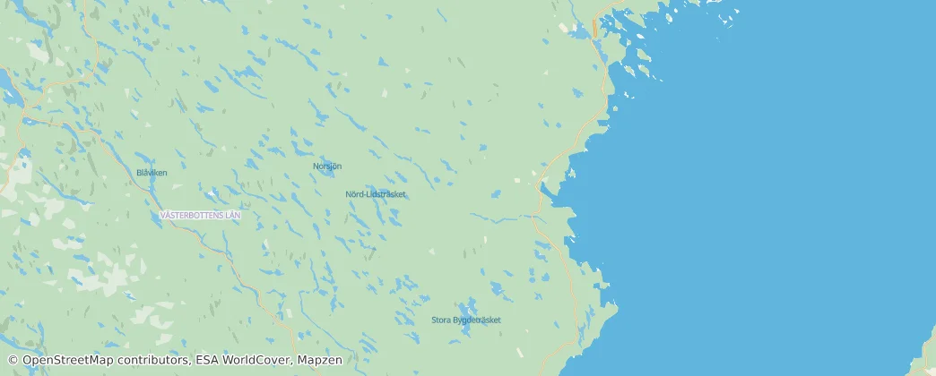 Skellefteå – Mapa