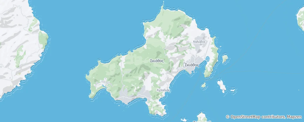 Mapa Skiathos