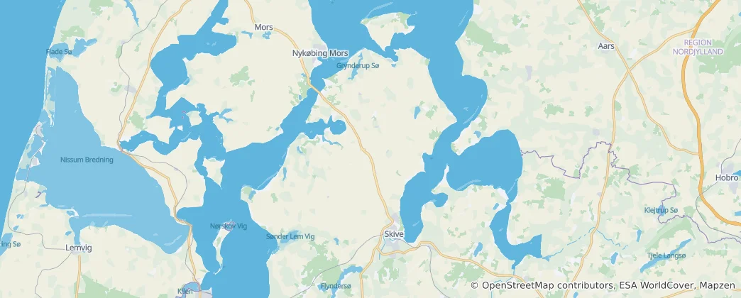 Mappa di comune di Skive