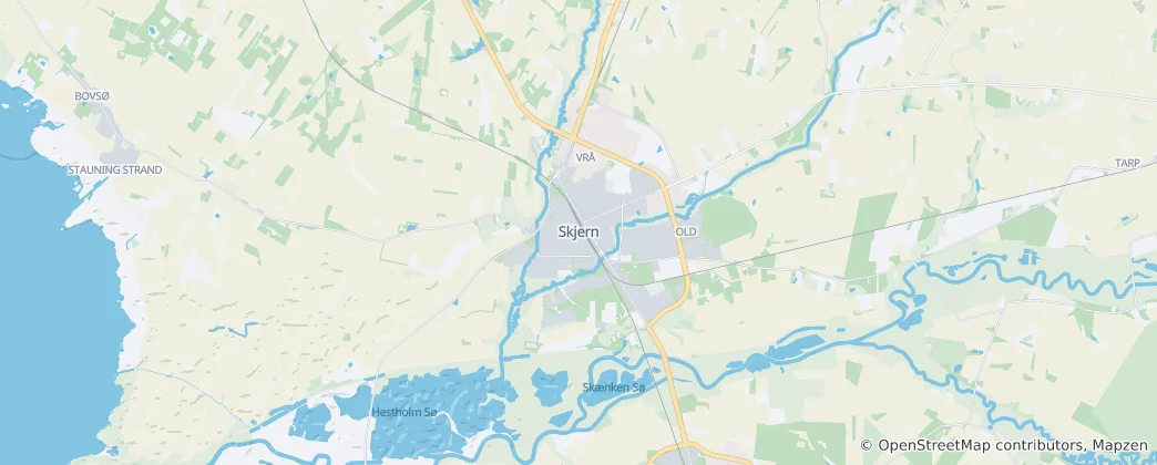 Mappa di Skjern