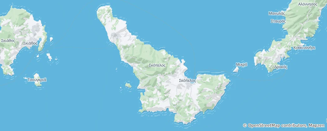 Mapa Skopelos