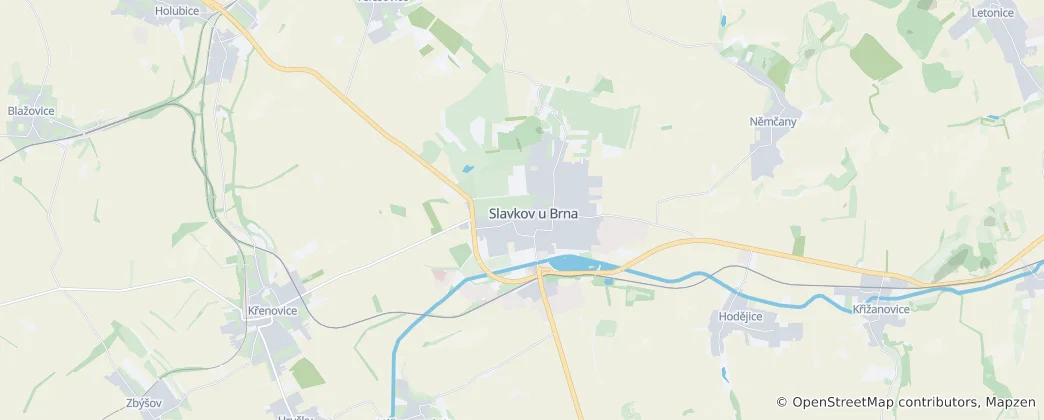 Mappa di Slavkov u Brna