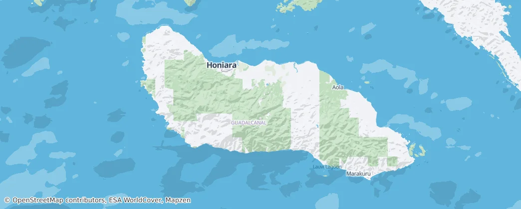 Guadalcanal Province — Map
