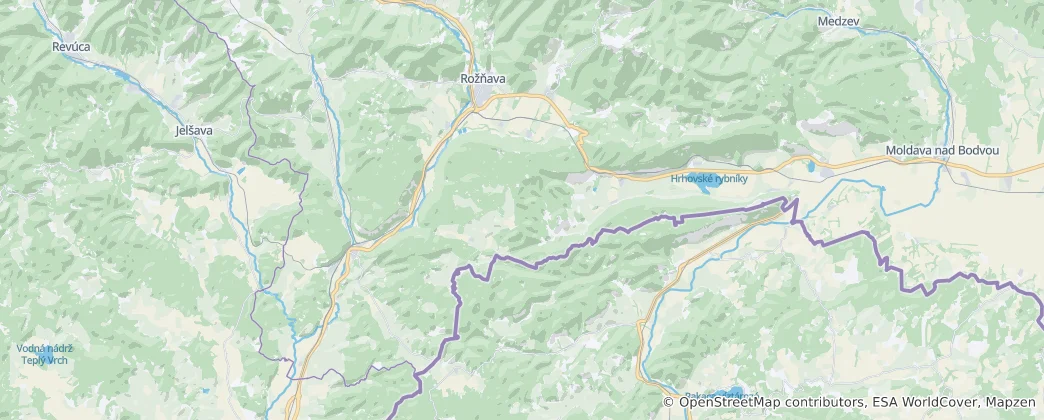 Mapa Kras Słowacki