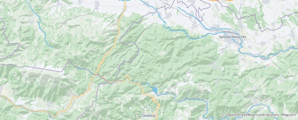 Map of Slovak Paradise National Park
