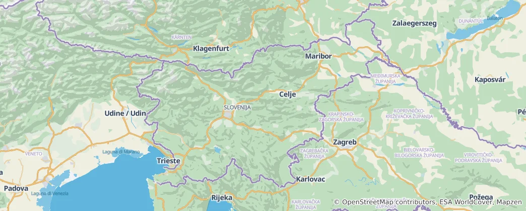 Map of Slovenia