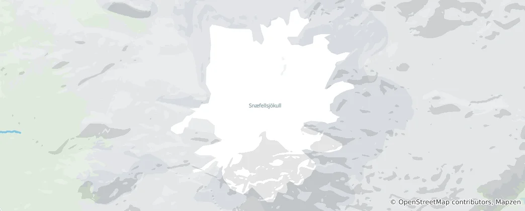 Mapa Snæfellsjökull