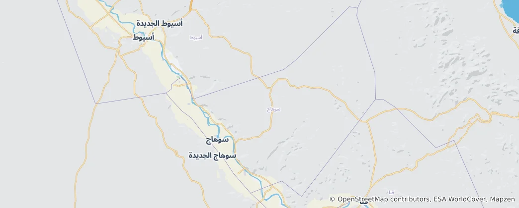 Map of Sohag Governorate