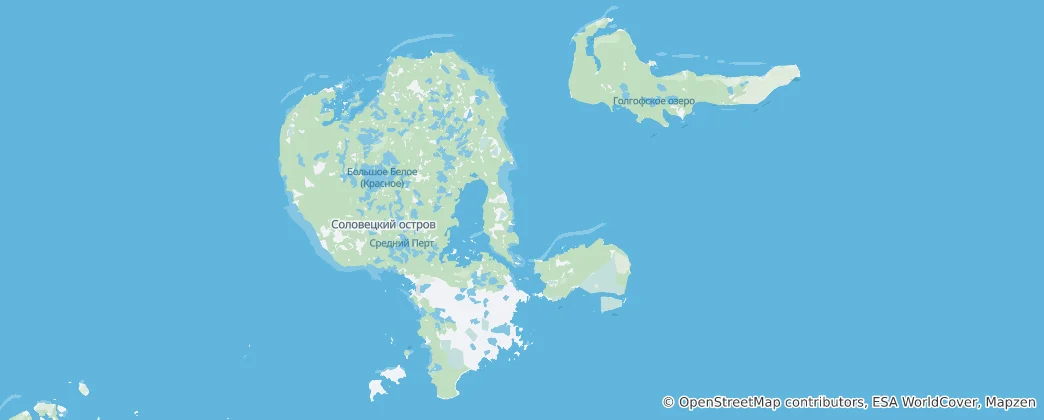Map of Solovetsky Islands