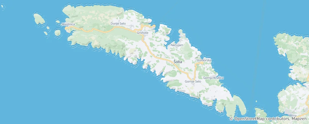 Map of Šolta