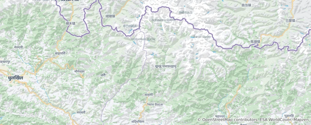 Karte von Solukhumbu
