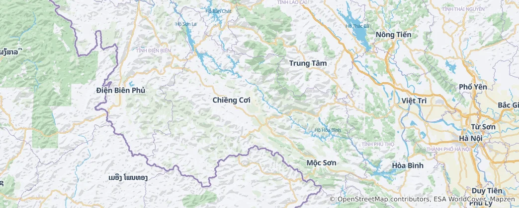 Mapa Prowincja Sơn La