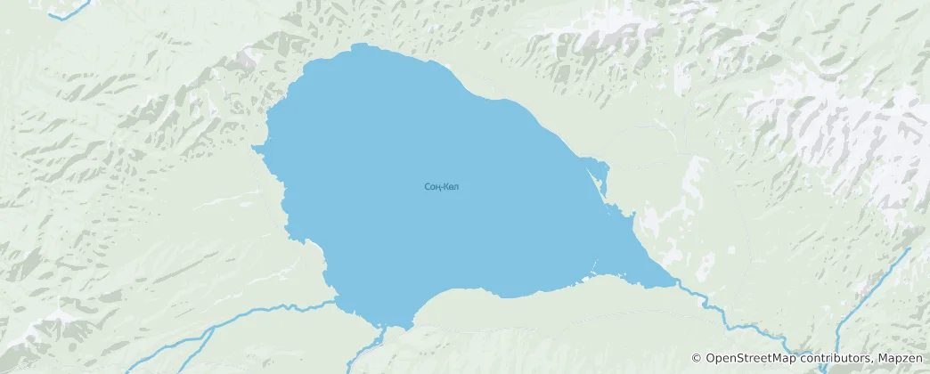 Map of Song Kol Lake